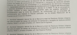 Convocatoria para la provisión mediante concurso de meritos , ley 20/2021, de 28 de diciembre. Nombramientos