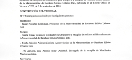 Convocatoria de Conductor/a: Acta del Tribunal Calificador