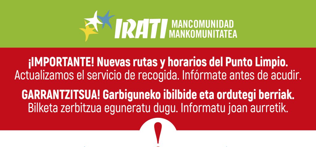 IMPORTANTE!!! PUNTO LIMPIO  GARRANTZITSUA!!!